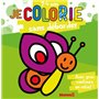 Je colorie sans déborder (2-4 ans) (Papillon) T2 - Avec gros contours en relief !