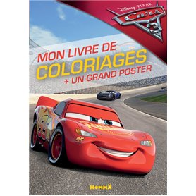 Cars 3 Mon livre de coloriages + Un grand poster