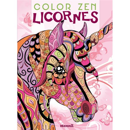 Color Zen Licornes (Fond printanier)