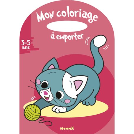 Mon coloriage à emporter (3-5 ans) (Chat)