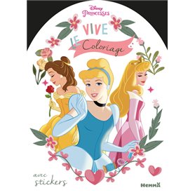 Disney Princesses Vive le coloriage ! (Cendrillon, Belle, Aurore)