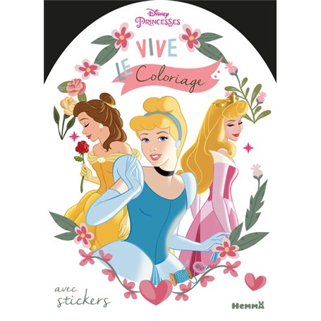 Disney Princesses Vive le coloriage ! (Cendrillon, Belle, Aurore)