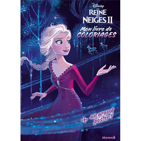 Disney La Reine des Neiges 2 Mon livre de coloriages + un grand poster
