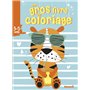 Mon gros livre de coloriage (3-5 ans) (Tigre avec lunettes)