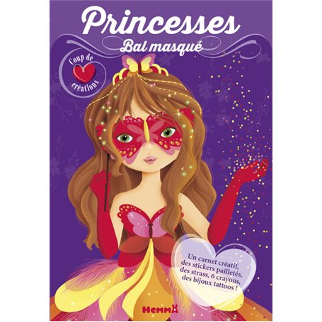 Princesses - Bal masqué Coup de coeur créations (Masque rouge)