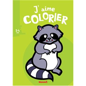 J'aime colorier (2-4 ans) (Raton laveur)