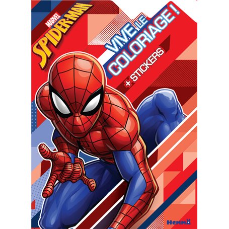 Marvel Spider-Man - Vive le coloriage ! + Stickers (Fond formes géométriques)