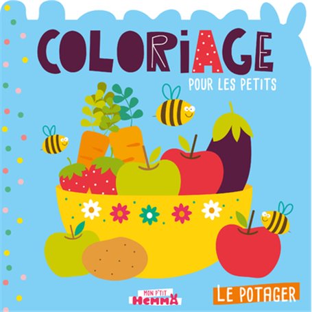 Mon P'tit Hemma Coloriage pour les petits - Le potager