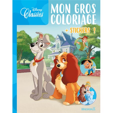 Disney Classics - Mon gros coloriage + stickers ! (La Belle et le Clochard)