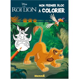 Disney Le Roi Lion - Mon premier bloc à colorier (Simba)