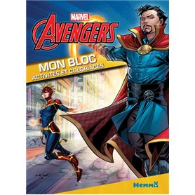 Marvel Avengers Mon bloc - Activités et coloriages (Dr Strange et Captain Marvel)