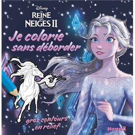 Disney La Reine des Neiges 2 - Je colorie sans déborder (Elsa fond bleu)