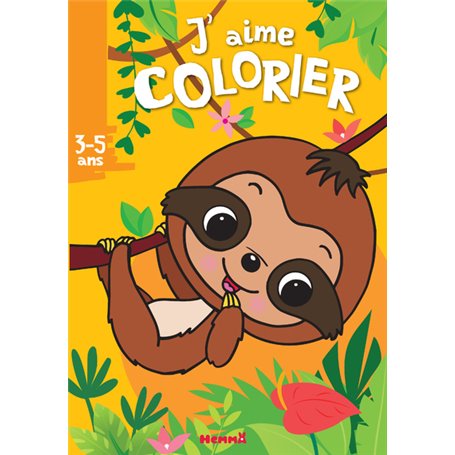 J'aime colorier (3-5 ans) - Paresseux