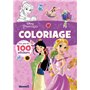 Disney Princesses - Coloriage avec plus de 100 stickers (Raiponce et Mulan)