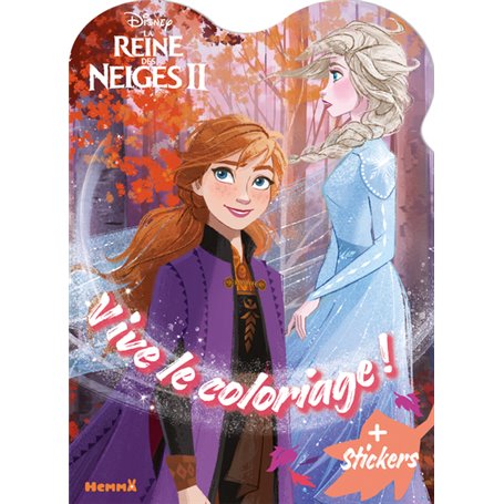 Disney La Reine des Neiges 2 - Vive le coloriage ! (Anna et Elsa de profil)