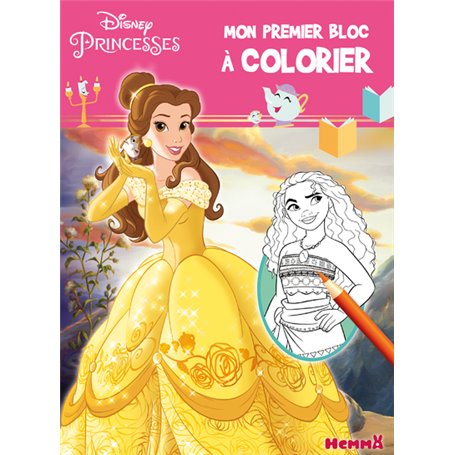 Disney Princesses - Mon premier bloc à colorier (Belle)