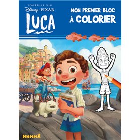 Disney Pixar Luca - Mon premier bloc à colorier