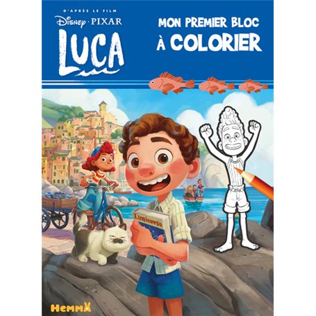 Disney Pixar Luca - Mon premier bloc à colorier