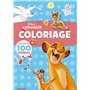 Disney Animaux - Coloriage avec plus de 100 stickers (Simba et Timon)