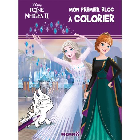 Disney La Reine des Neiges 2 - Mon premier bloc à colorier (Elsa et Anna)