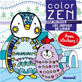 Color zen pour les mini'z - Les animaux de l'hiver