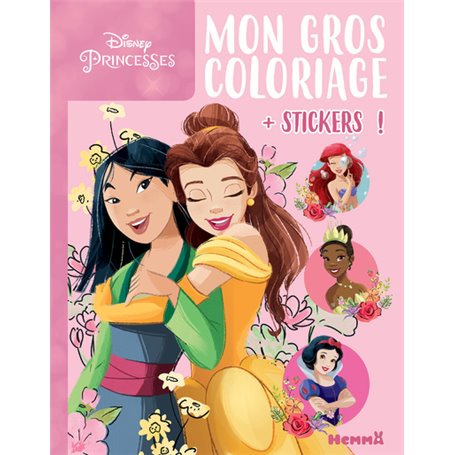 Disney Princesses - Mon gros coloriage + stickers ! - Mulan et Belle