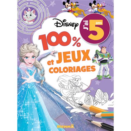 Disney - 100% Jeux et Coloriages - J'ai 5 ans