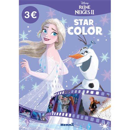 Disney La Reine des Neiges 2 - Star Color - (Elsa et Olaf fond mauve)