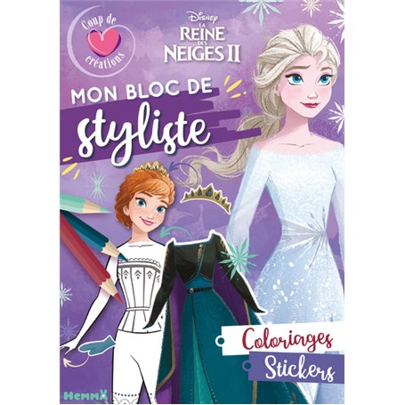 Mon bloc de styliste - Reine des Neiges 2 (Elsa & Anna)