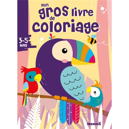 Mon gros livre de coloriage (Perroquets)