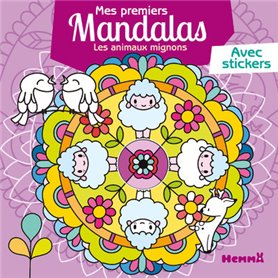 Mes premiers mandalas : Les animaux mignons - Avec stickers