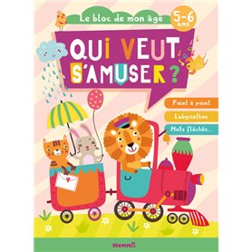 Qui veut s'amuser ? (Train animaux) - Point à point, Labyrinthes, Mots fléchés ...