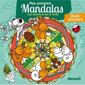 Mes premiers mandalas - Les animaux de la foret - Avec stickers