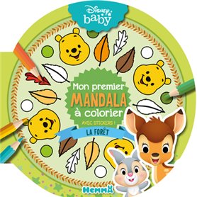 Disney Baby - Mon premier mandala à colorier - La forêt - Avec stickers !