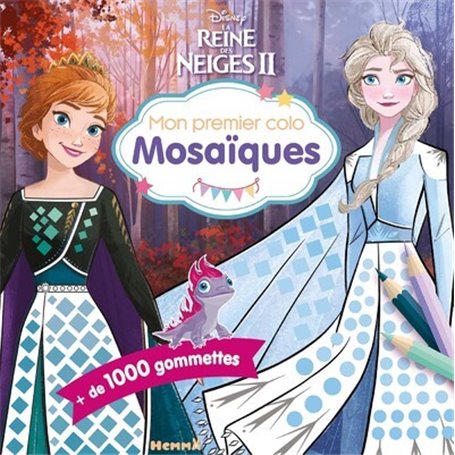 Disney La Reine des Neiges 2 - Mon premier colo Mosaïques - + de 1000 gommettes