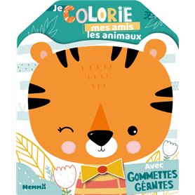 Je colorie mes amis les animaux - Avec gommettes géantes