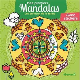 Mes premiers mandalas - Les animaux de la ferme - Avec stickers