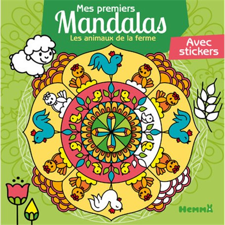 Mes premiers mandalas - Les animaux de la ferme - Avec stickers