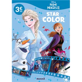 Disney La Reine des Neiges 2 - Star Color (Olaf, Elsa Anna fond bleu ciel)