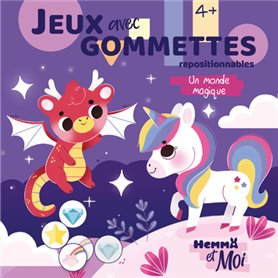 Hemma et Moi - Jeux avec gommettes - Un monde magique - repositionnables