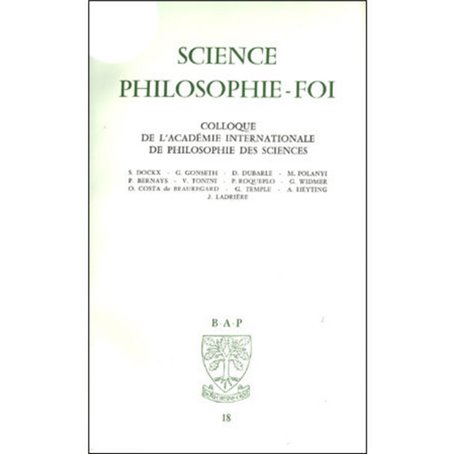 BAP n°18 - Science - philosophie - foi