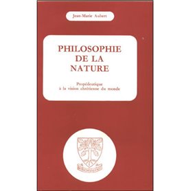 Philosophie de la nature ou cosmologie