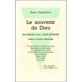 Le souvenir de Dieu - Recherche avec Saint Augustin