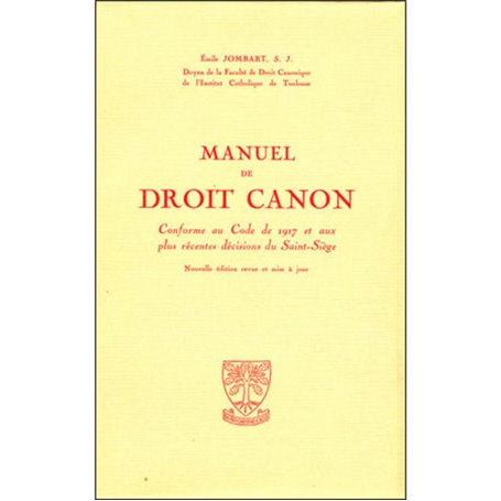 Manuel de droit canon