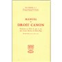 Manuel de droit canon