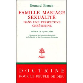 Famille, mariage, sexualité