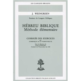 Hébreu biblique corrigé des exercices