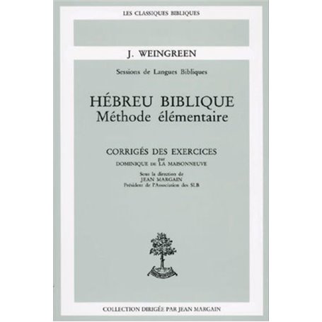 Hébreu biblique corrigé des exercices