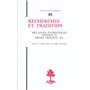 TH n°88 - Recherches et tradition - Mélanges patristiques offerts à Henri Crouzel, S.J.