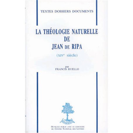 La théologie naturelle de Jean de Ripa - XIVe siècle - N° 15